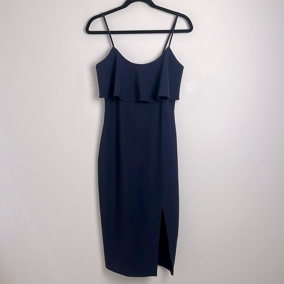 NEW LIKELY Size 4 Navy Blue Dionne Classic Cocktail Sheath Sleeveless Dress - Picture 3 of 12
